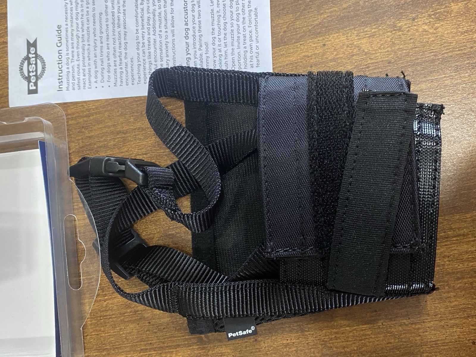 PetSafe Dog Muzzle Size- Large - Black, NEW with Instruction Guide