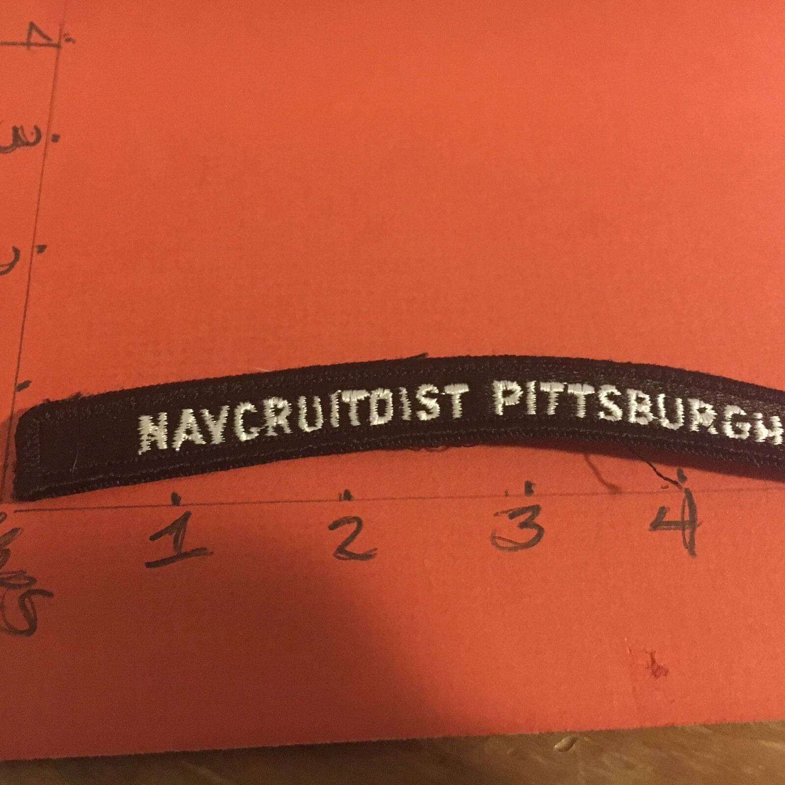 US NAVY SHOULDER STRIP TAB rocker Patch 12/1/22 Navcruitdist Pittsburgh
