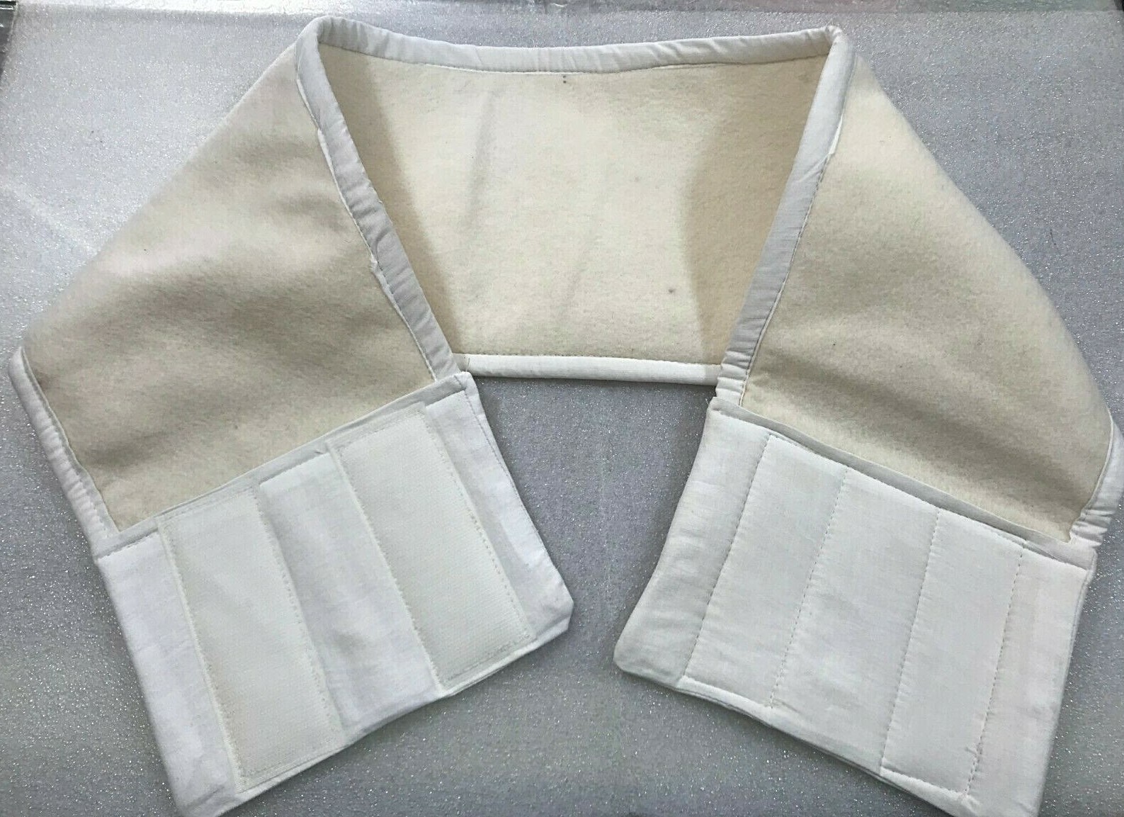 NEW 100% SHEEP WOOL FELT BACK BELT-WHITE MEDICAL PAIN BELT WAIST--100 CM X 20 CM