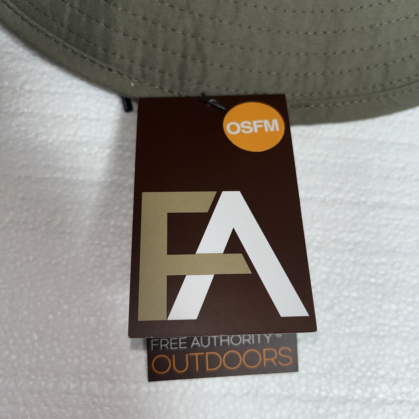 FA OSFM Free Authority Paddler HAT Floppy Olive Green Neck Flap