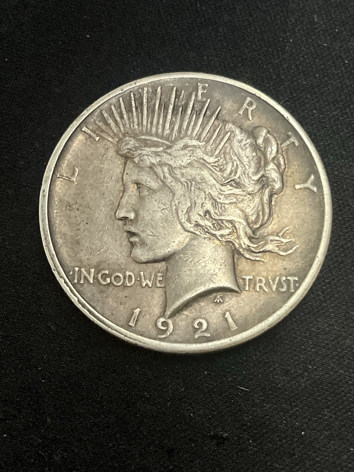 1921 Peace US Silver Dollar - 90% Key Date!
