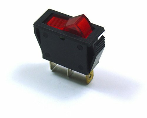 CYGUSA Illuminated 110VAC ON/Off Rocker Switch -RED