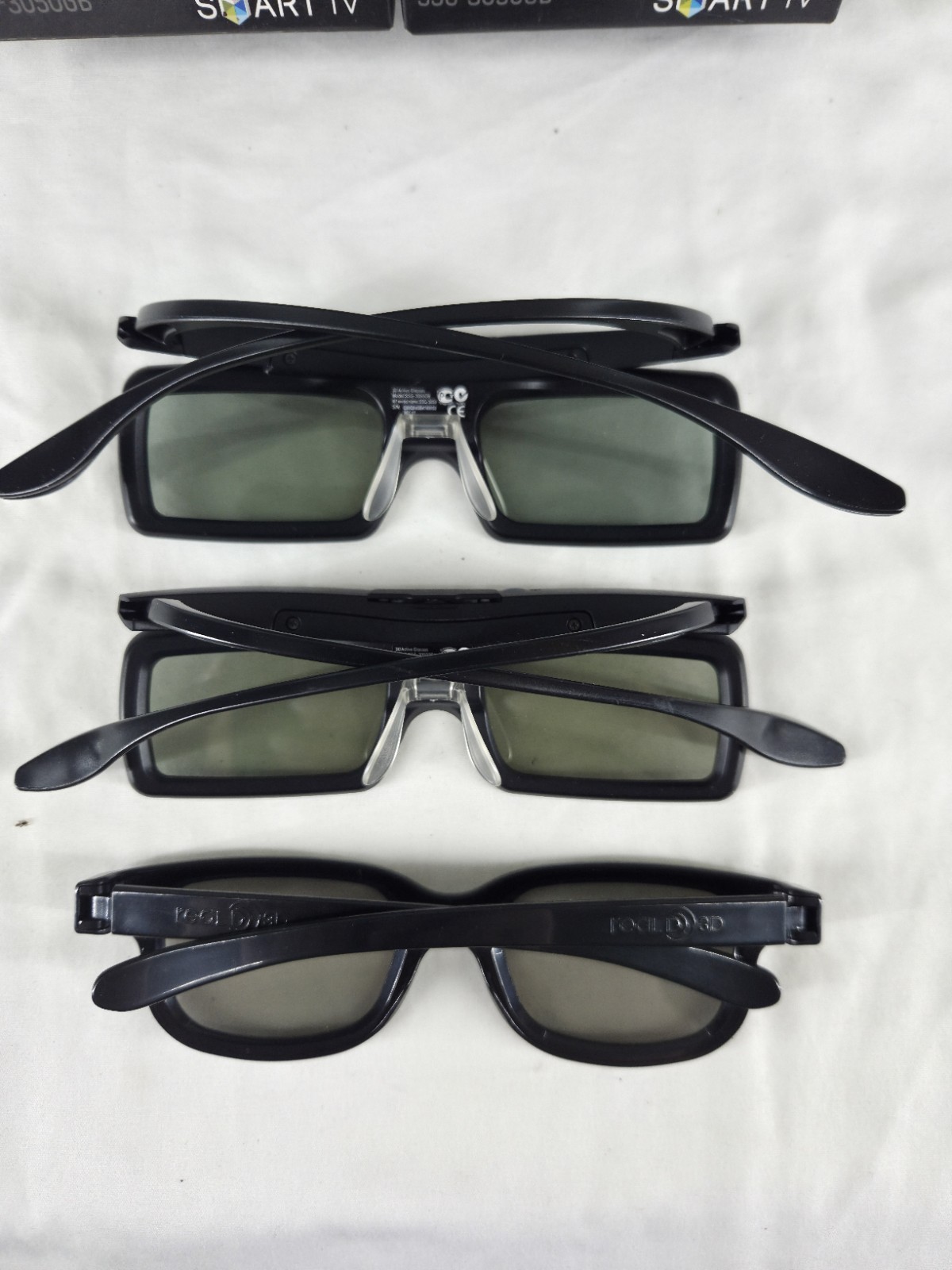 2 Pair SAMSUNG 3D Active Glasses SMART TV Lunettes 3D