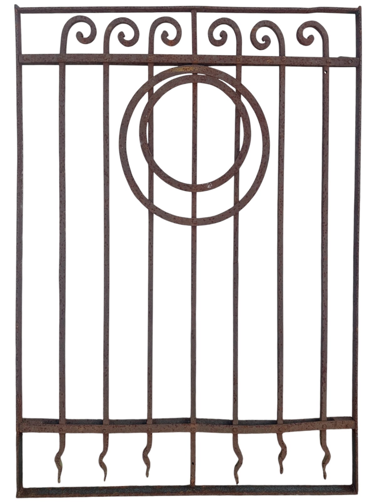 Antique Wrought Iron Victorian Garden Gate - 32" W x 43" T - GA20982