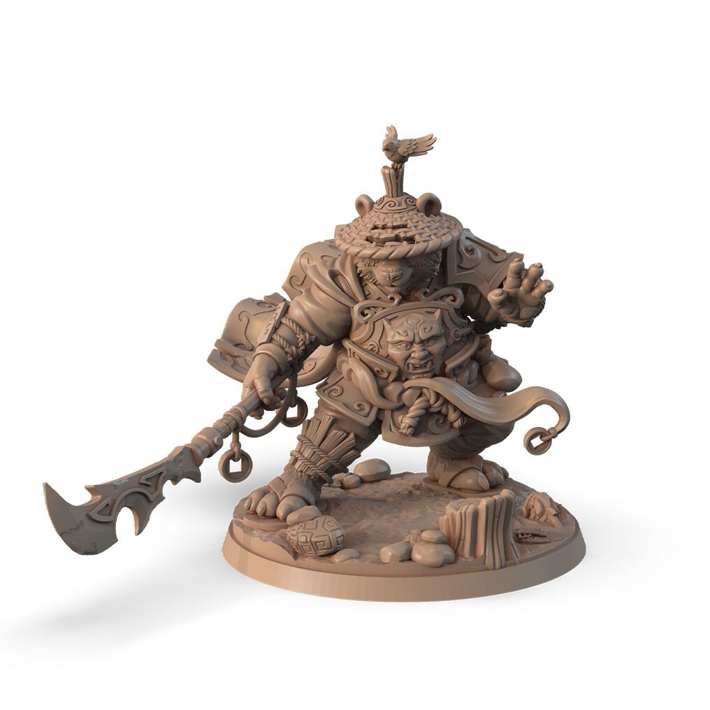 Pandaren Monk - Guandao Polearm - Signum Games - Fantasy Dungeons and Dragons