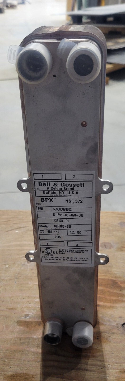 Bell & Gossett Heat Exchanger BPH 405-028