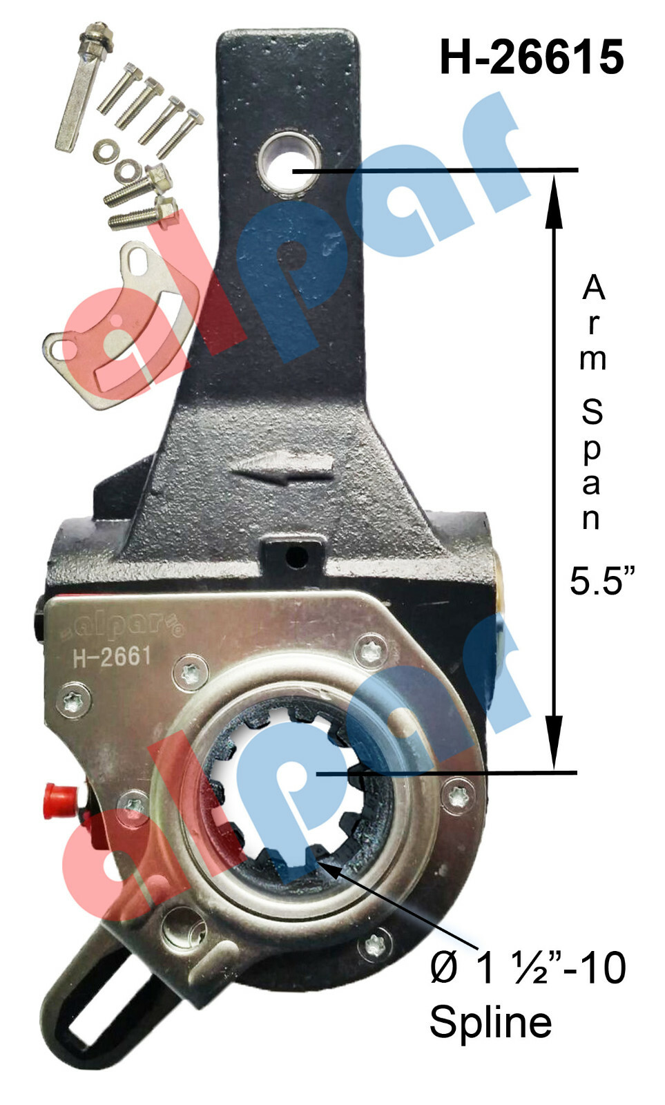 H-26615 10 Spline 5.5" Automatic Slack Adjuster Ref: 40020215, 135.S1040