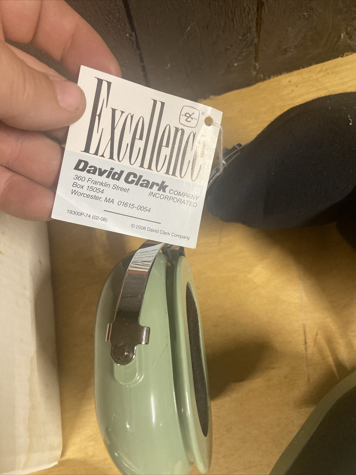 David Clark Model H10-76 Wired Corded Aviation Airplane Noise Reduction Headset