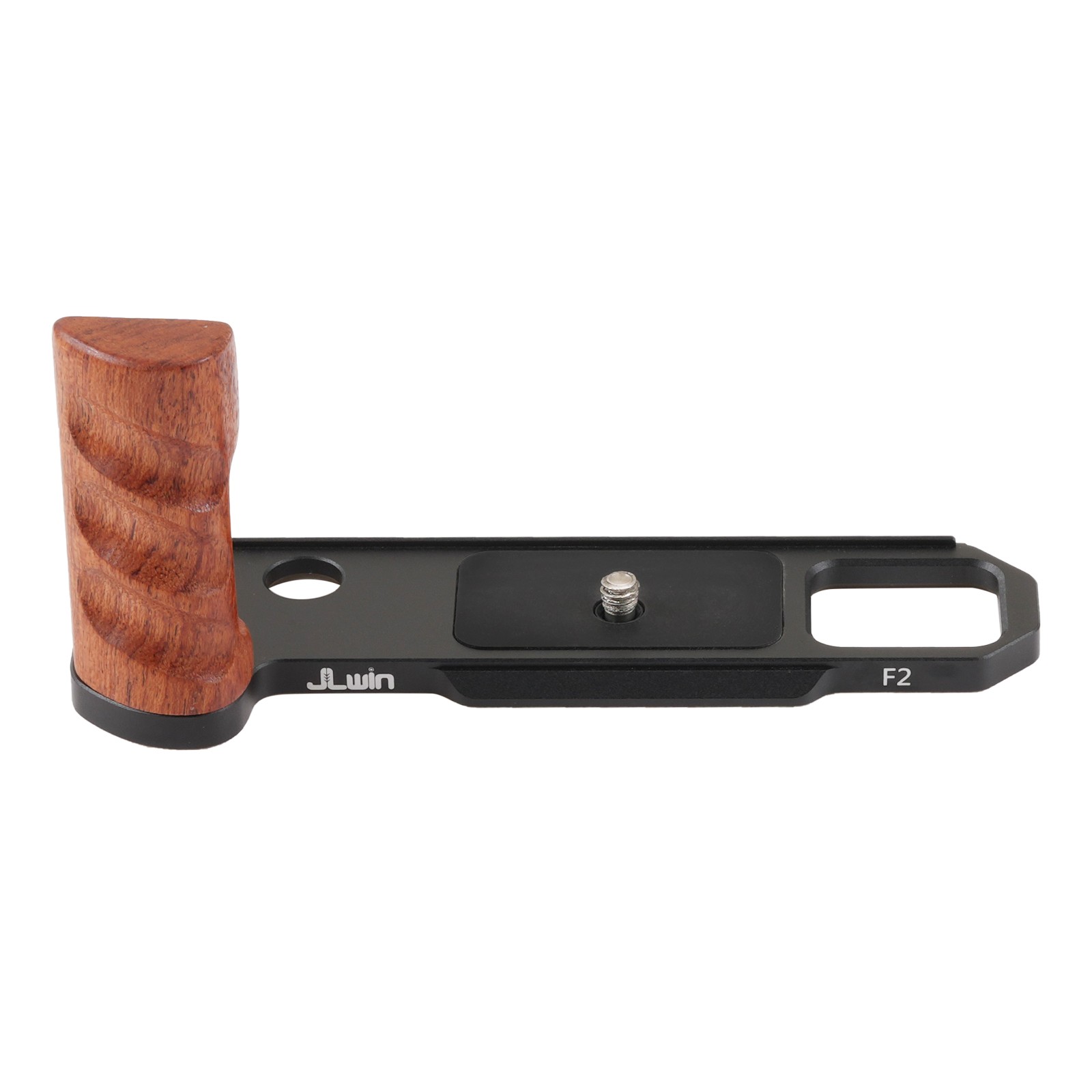Wooden Vertical Handle Grip Quick Release L Bracket for Nikon F2 Camera Black