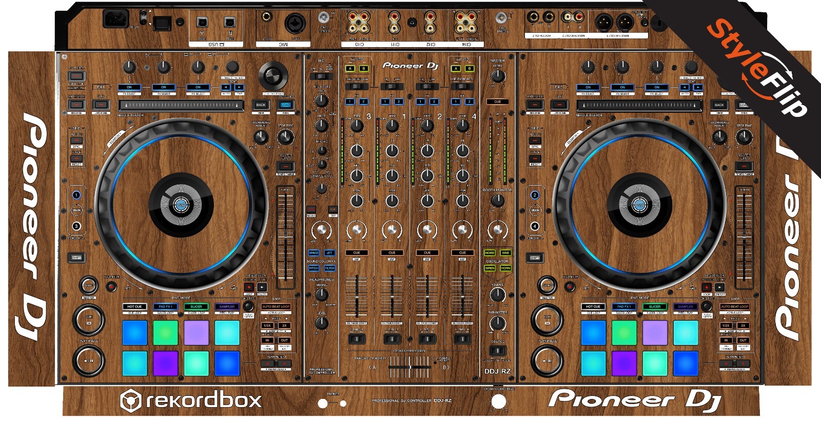 Pioneer DDJ-RZ | Wood 2 | Protective Decal | StyleFlip Skins