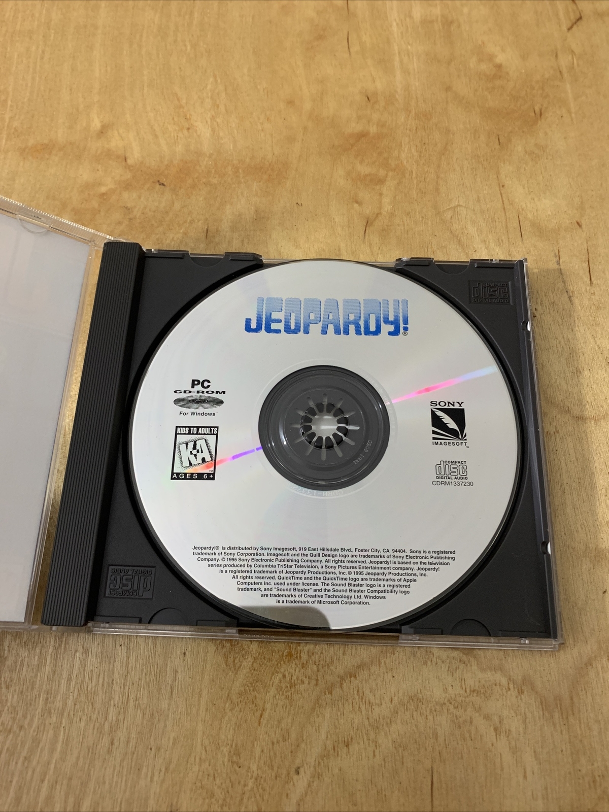 Jeopardy! Computer Game PC CD-Rom for Windows