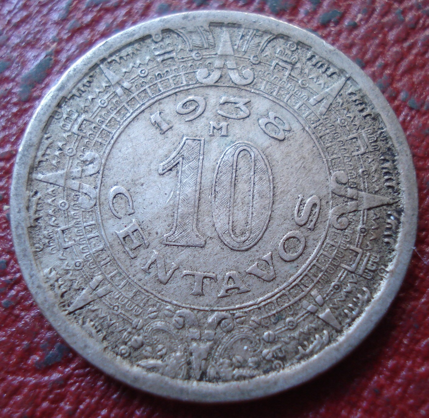 1938 MEXICO 10 CENTAVOS IN VF CONDITION