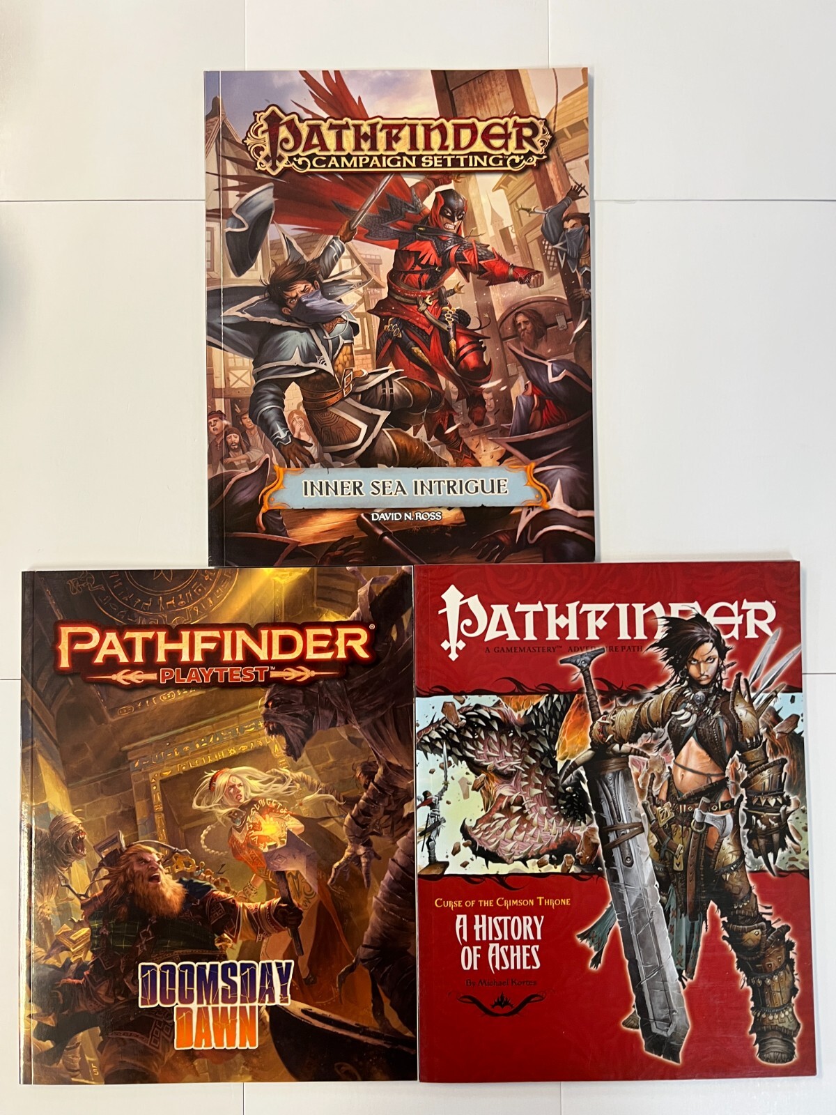 Pathfinder RPG ~ Doomsday Dawn ~ Inner Sea Intrigue ~ A History of Ashes ~ NEW
