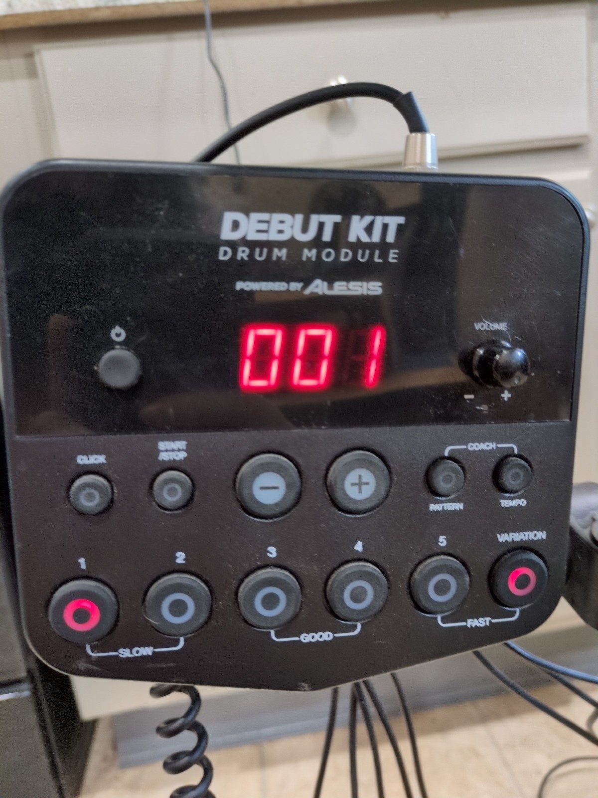 Alesis Debut Electronic Drum Kit Module/Brain Only With Power Cable, Snake Cable