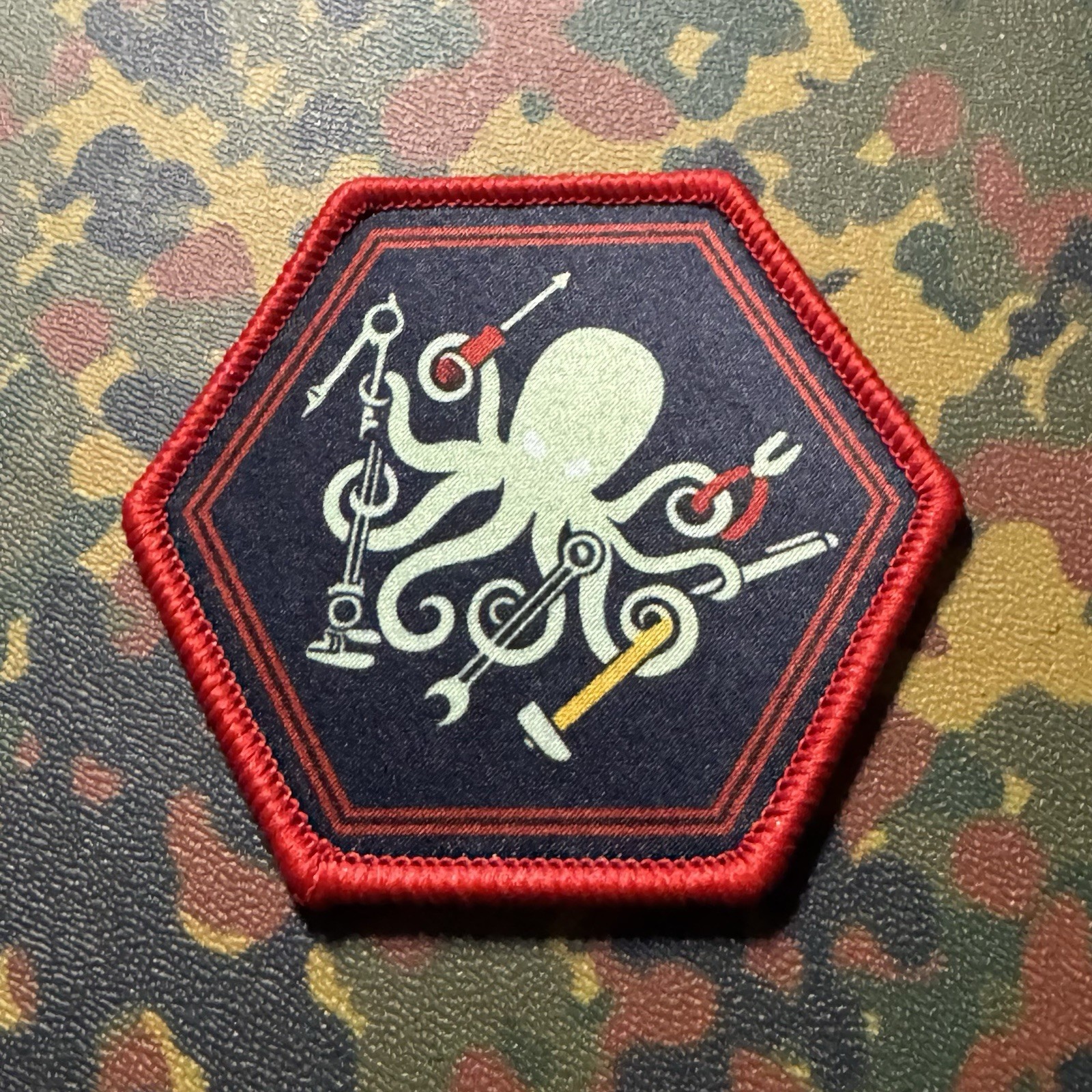 SPD DIY Kraken LTD ED Printed Morale Patch Hook/Loop OCTOPUS PDW