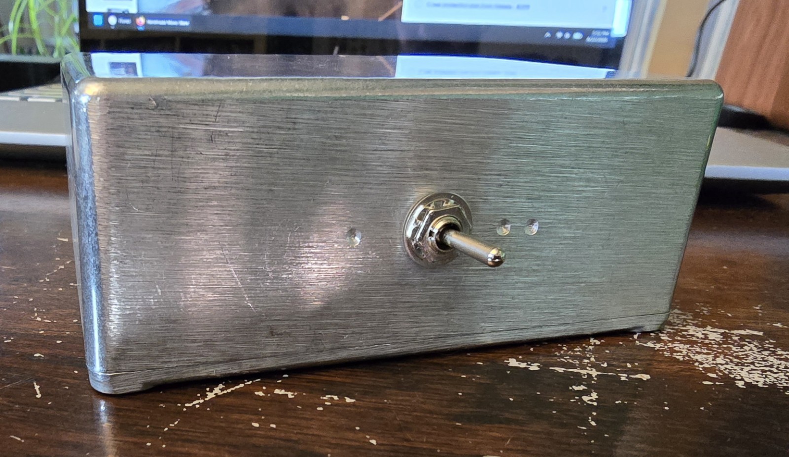 Handmade Mono-Stereo switch channel sum hifi amplifer box silver audio vinyl