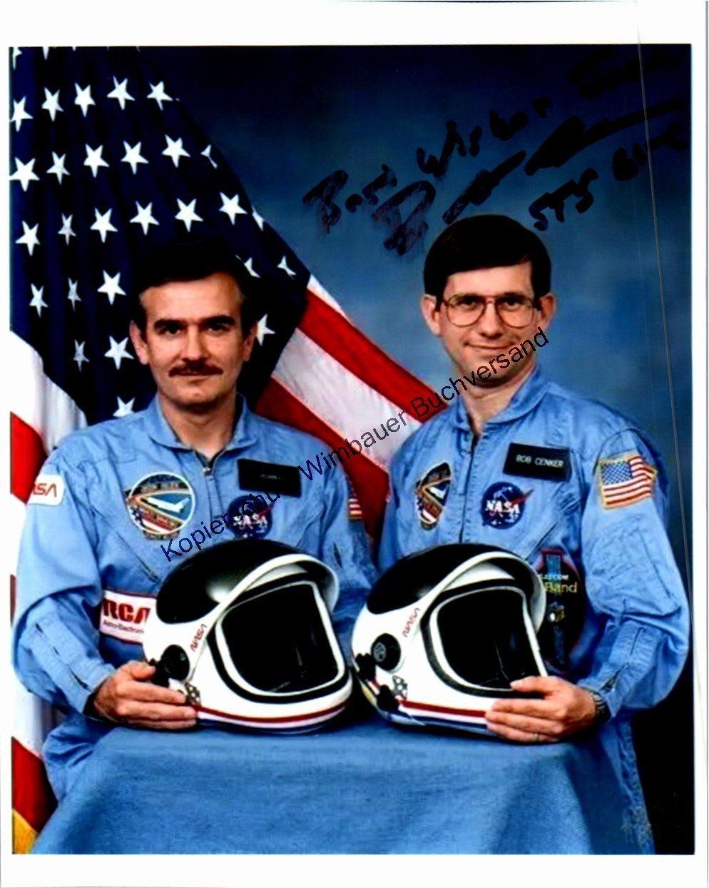 Original autograph Robert Joseph Cenker NASA /// autograph signed signed signe