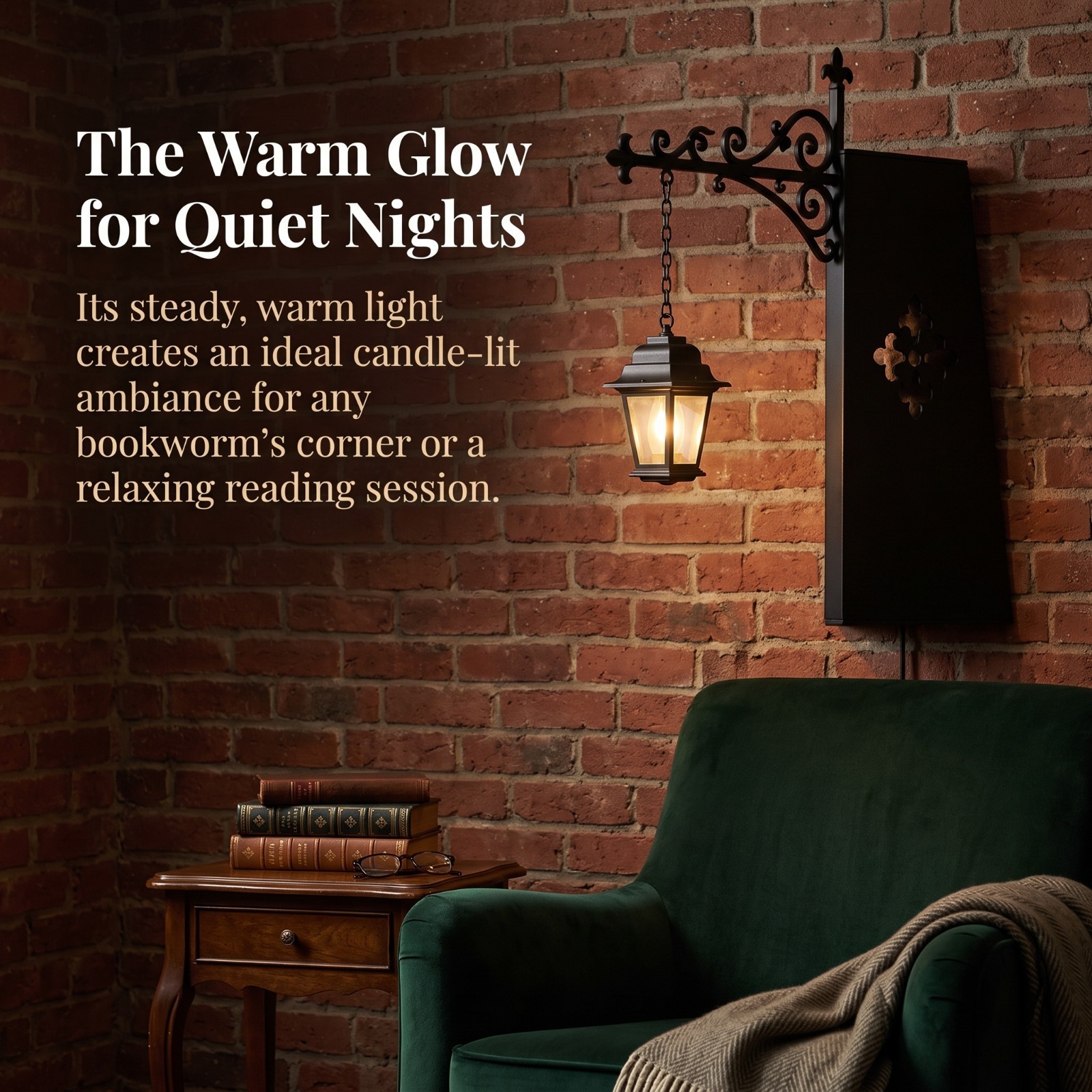 Mini Library Lantern Bookshelf Lamp Book Shelf Lighting Decor Night Light