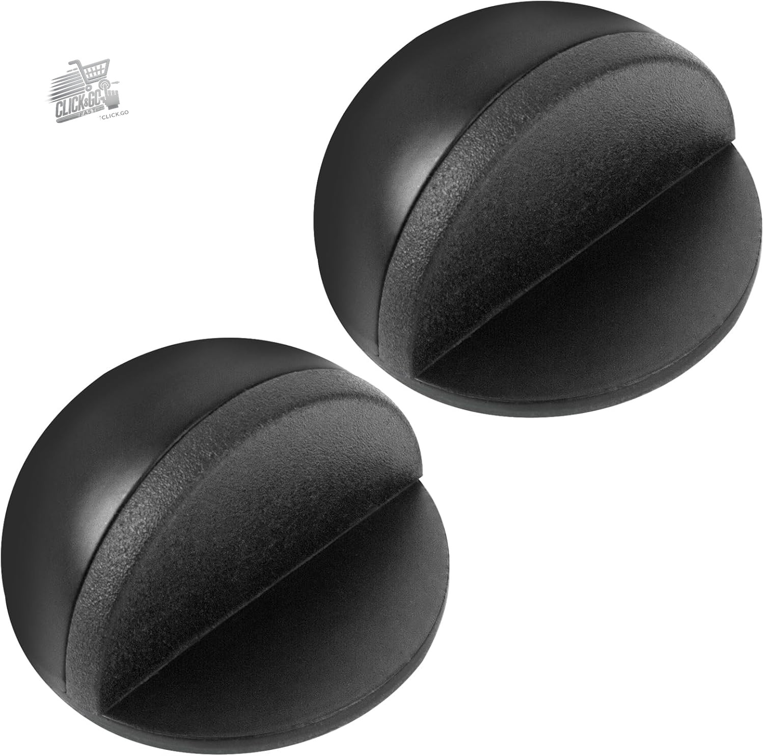 Floor Door Stop, 2 Pieces Door Stickers, Stainless Steel Door Stop,