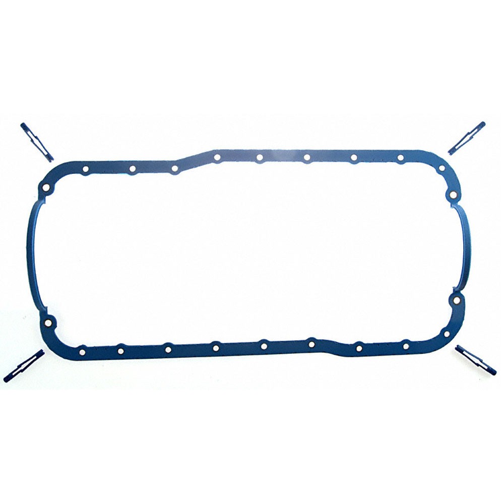 Fel-Pro Oil Pan Gasket Set OS30214T; 1-piece Rubber/Steel for 69-87 Ford 351W