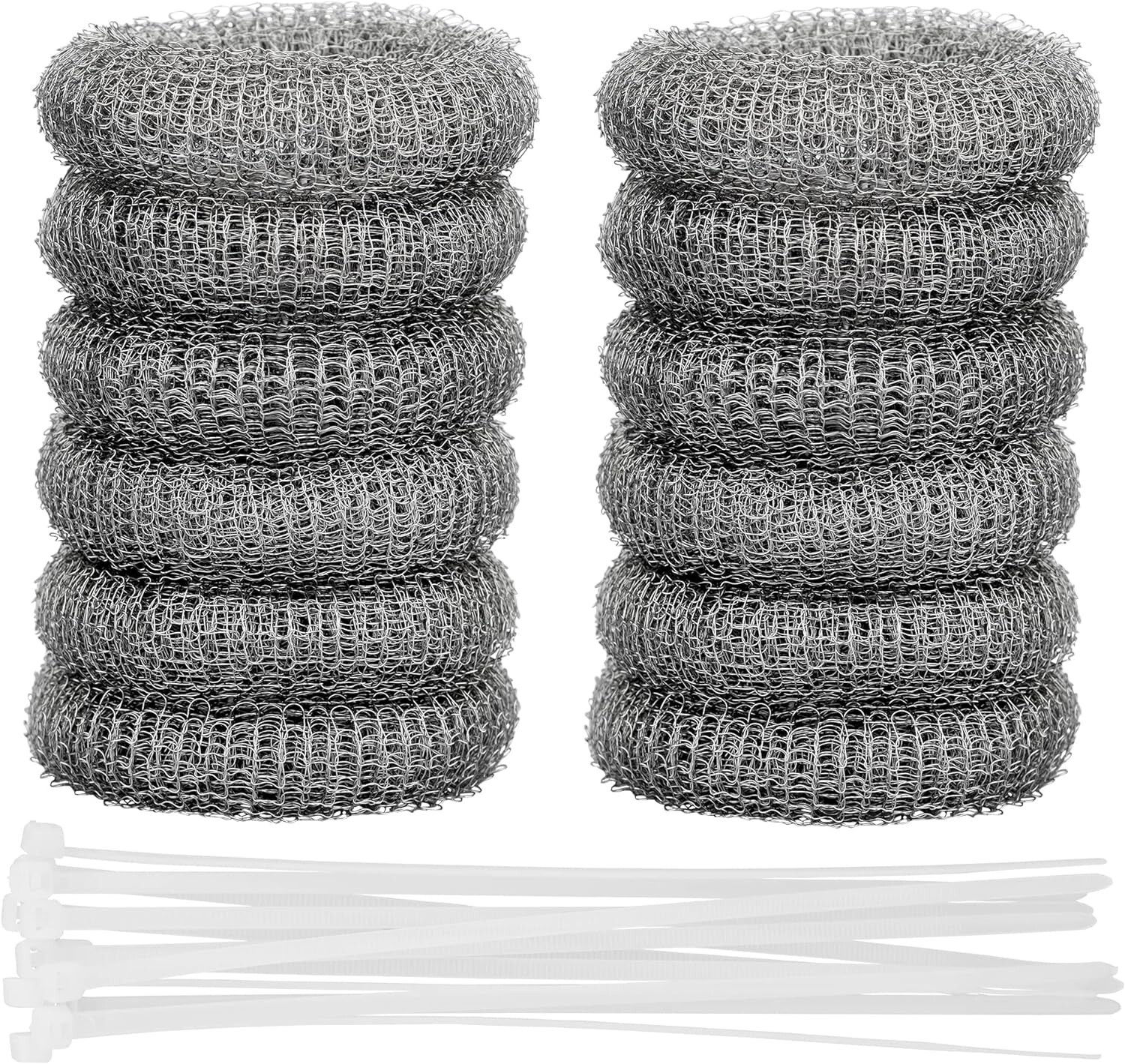 12 Pcs Lint Traps For Washing Machine Hose Stainless Steel Lint Snare Traps