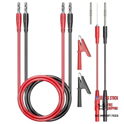 4mm Banana Plug Test Leads Kit with Wire Piercing Probes 6PCS Test Leads Kit