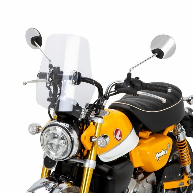 Zeta Adventure Windscreen #ZE70-1021 fits Honda Monkey/Monkey ABS 2019-2021