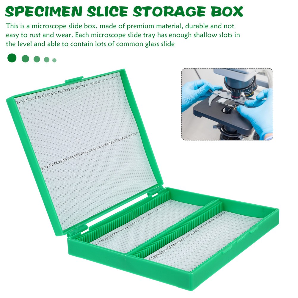 Prepared Microscope Slides Storage Container Plastic Microscope Slide Holder