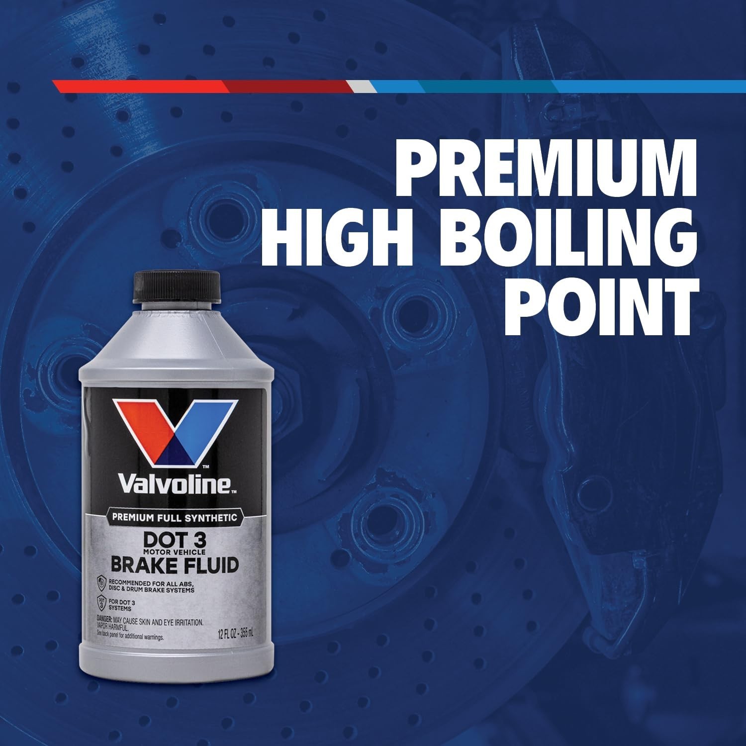 High-Performance 12oz DOT 3 Brake Fluid for Optimal Braking Protection & Safety