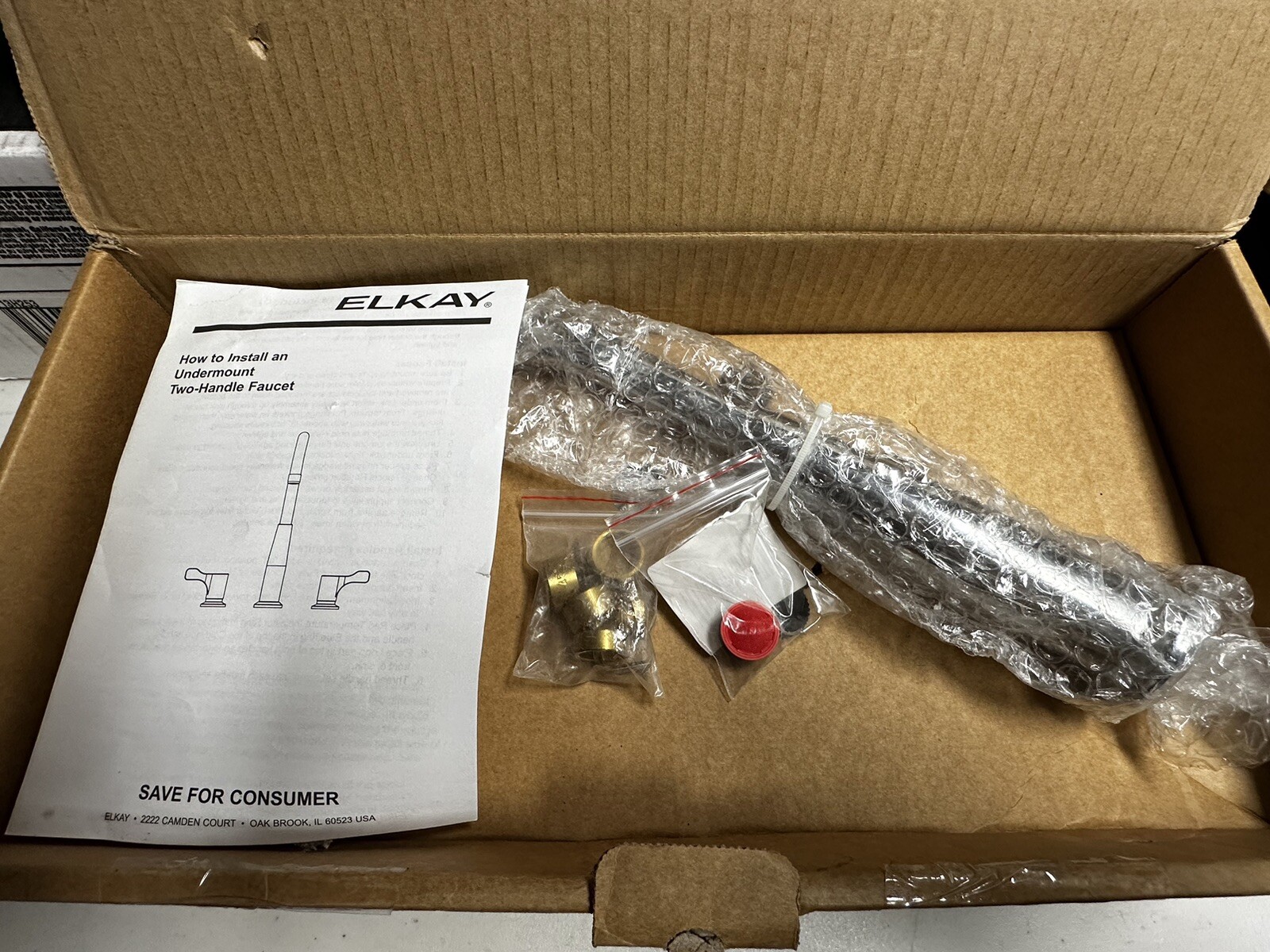 Elkay Concealed Deck Double Wrist Blade Handle Utility Faucet LK800GN05T4