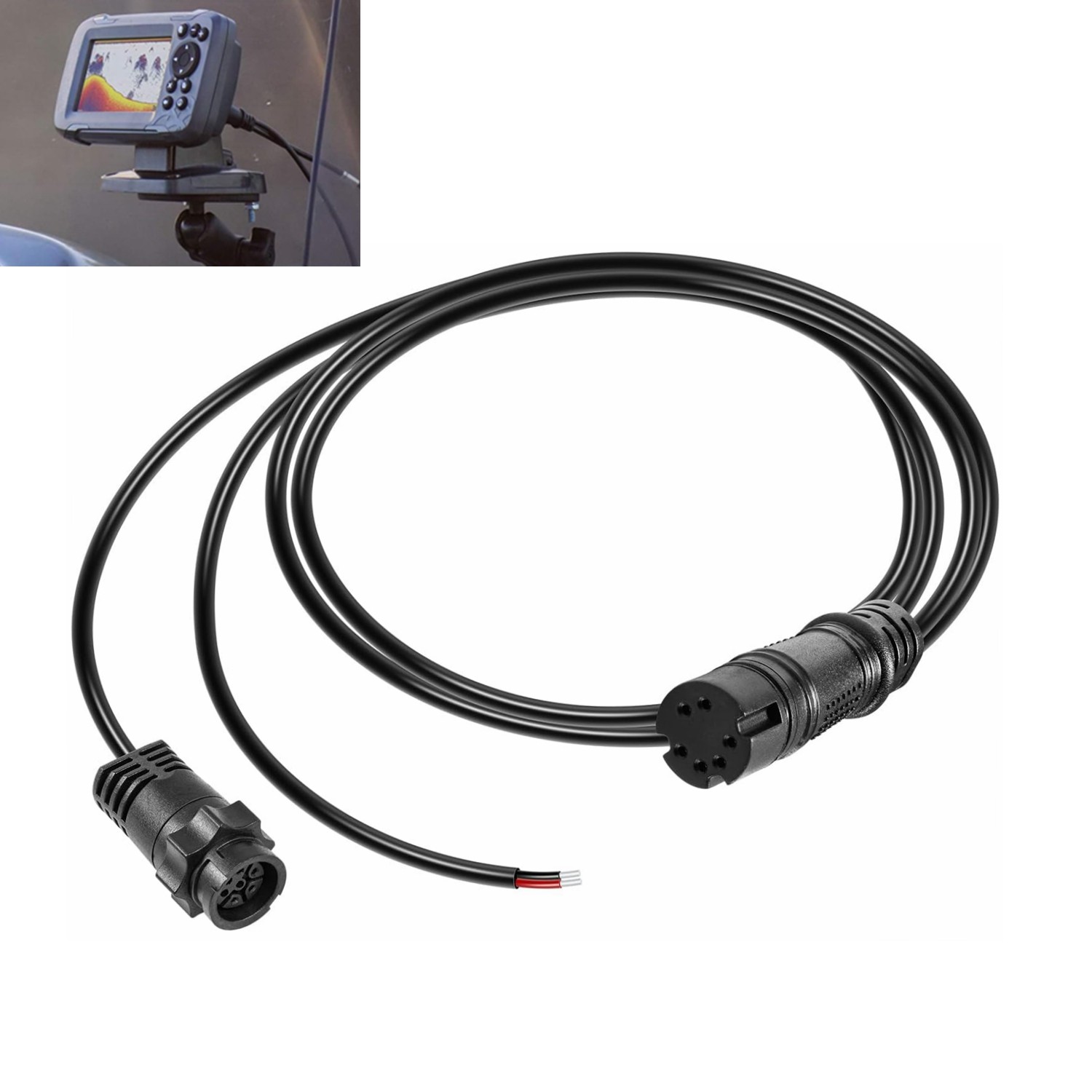 000-14070-001 7-Pin Xdcr Transducer Adapter Y-Cable For Lowrance HOOK2 4X Models