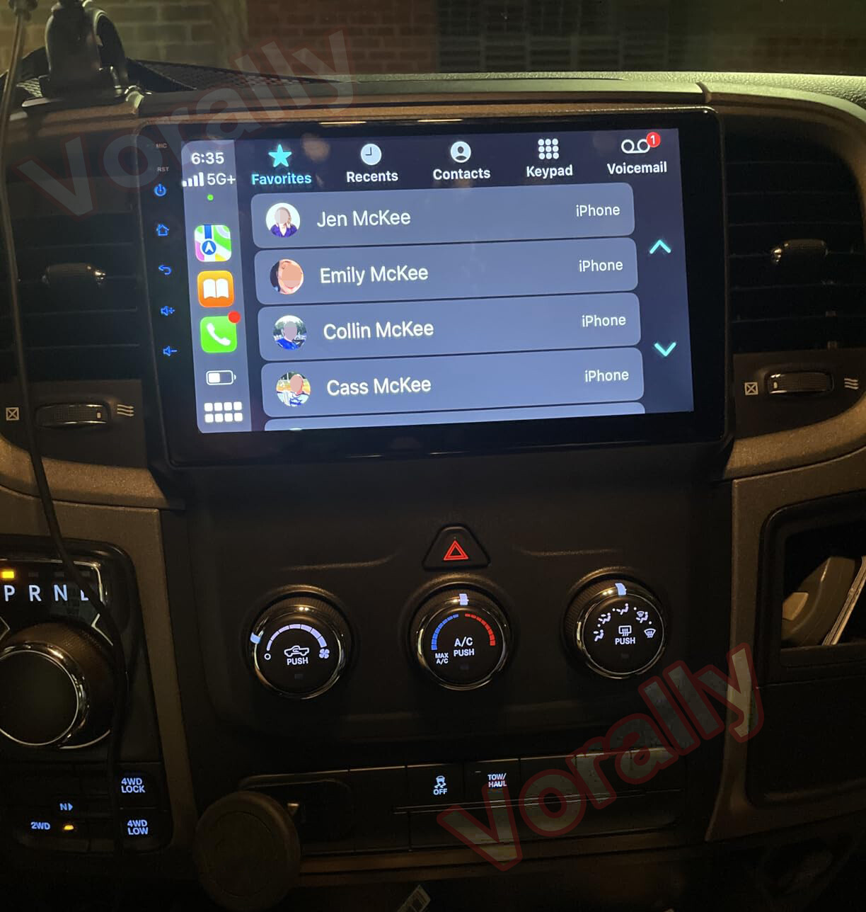 CarPlay Radio Head Unit for Ram 1500 classic Warlock 2019 2020 2021 2022 2023 24