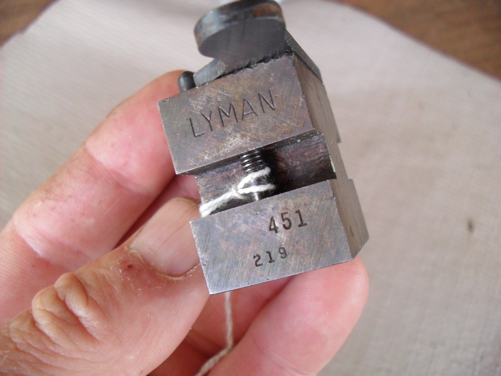 LYMAN .451 SINGLE CAVITY ROUND BALL BULLET MOLD