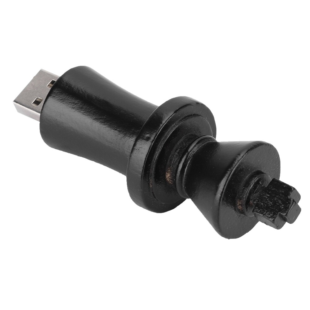 Black Wooden Chess Data Storage USB 2.0 Flash Drive U Memory Disk USB1.1 16GB