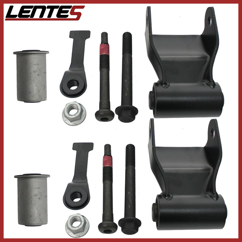 Pair Rear Leaf Spring Shackle Bracket Kit for 2003-13 Dodge Ram 2500 3500 Pickup