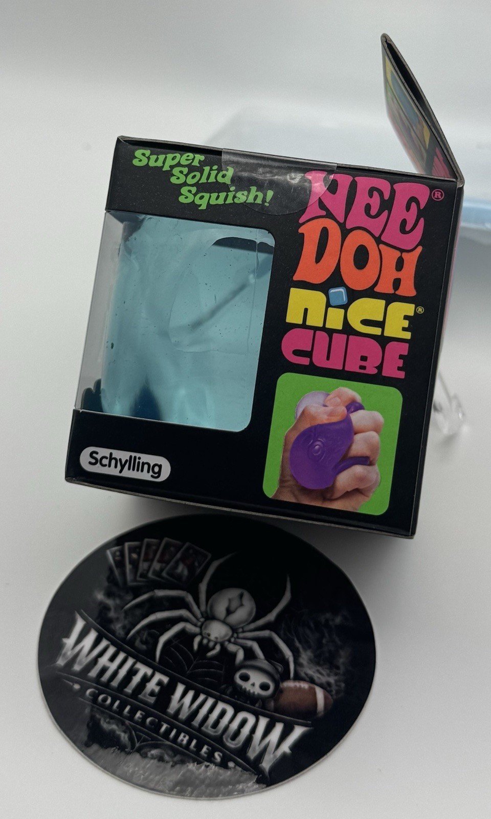NEW! Needoh Nice Cube - BLUE 💙 - Sensory Squeeze Toy, Super Solid Squish