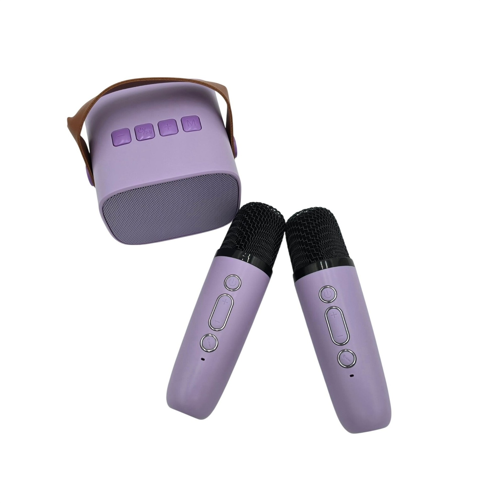 YLL Wireless Mini Karaoke Bluetooth Speaker with 2 Mics Portable RGB Lights