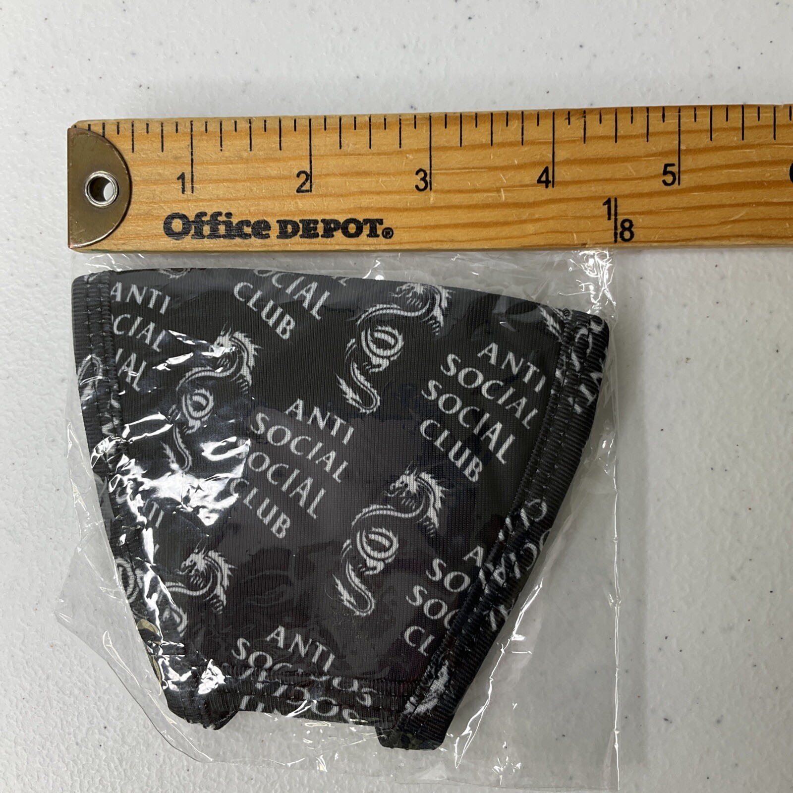 Anti Social Social Club Face Mask Dragon Print 'Last Time' 100% Authentic FW20