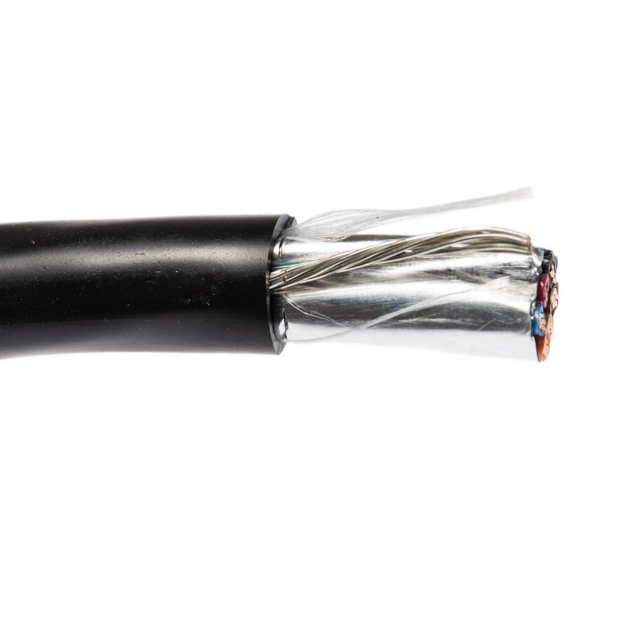 18/6 Shielded VNTC Tray Cable TFN/PVC Power Control Wire Black 600V