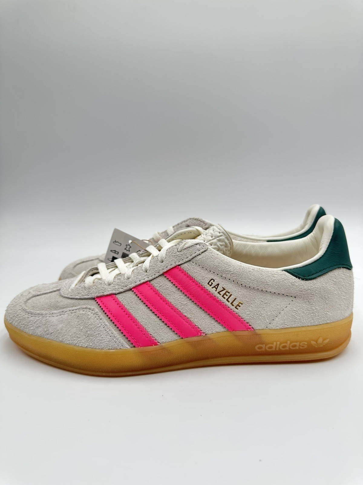Adidas Women’s Gazelle Indoor Size 10 Grey / Lucid Pink Gum |JQ1096|