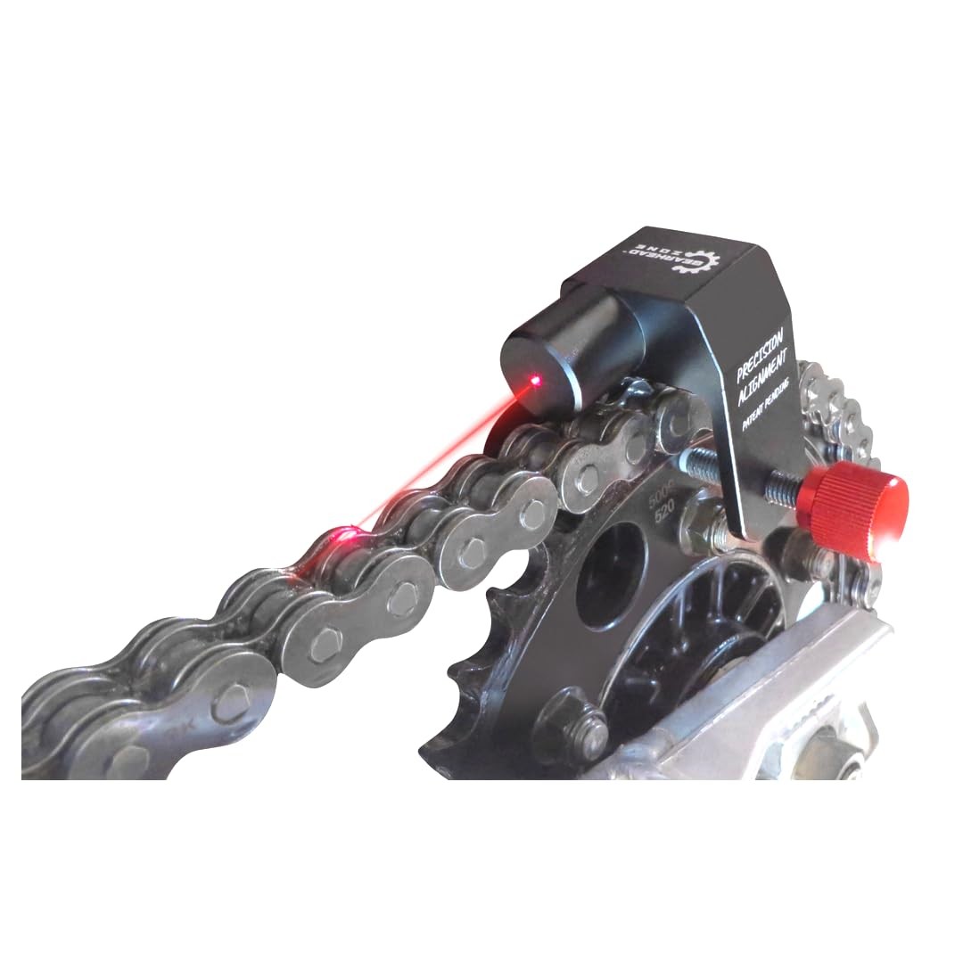 Chain & Sprocket Alignment Tool - Laser Application