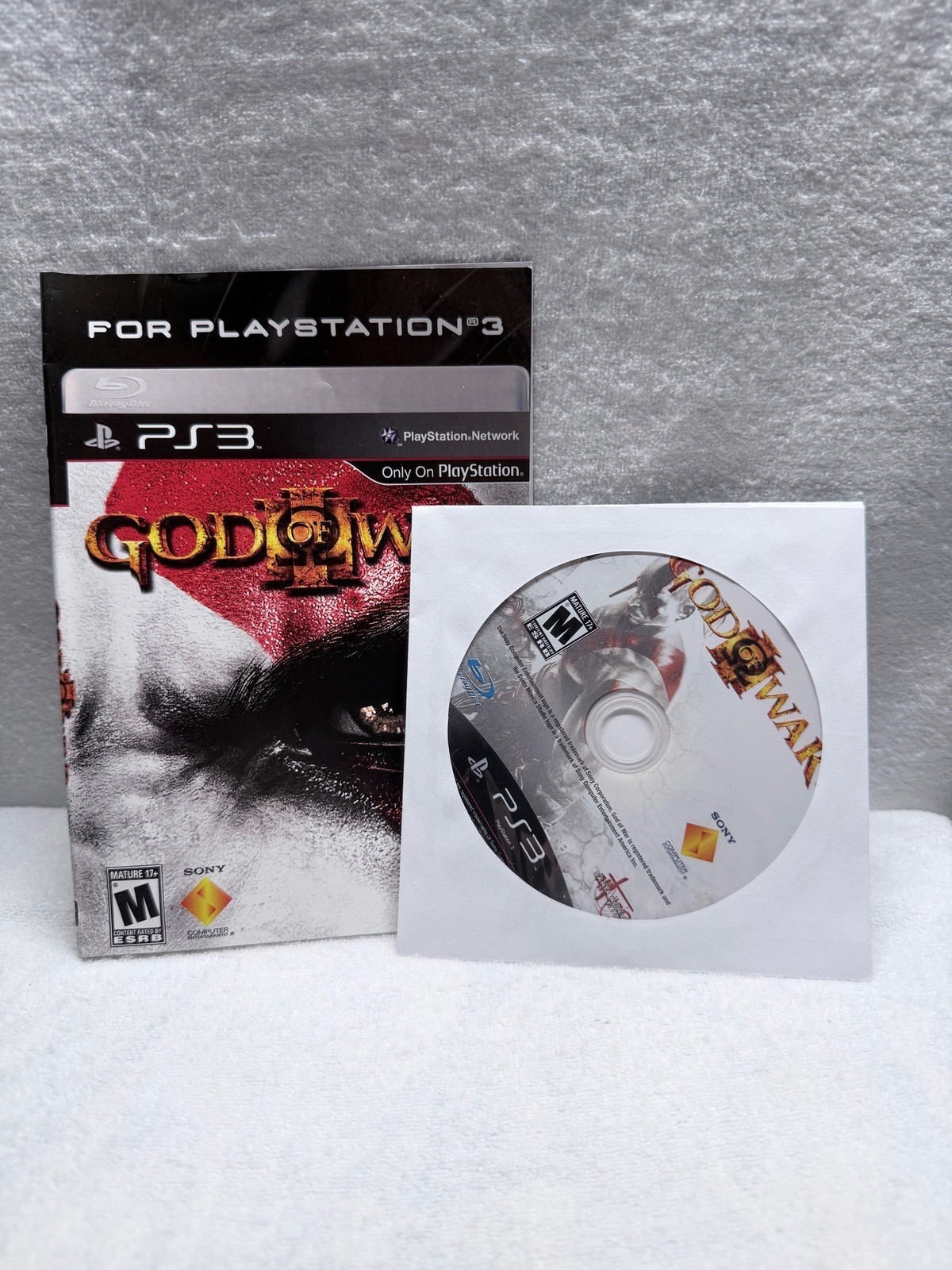 God Of War III Sony PlayStation 3 Art Insert Disc No Case