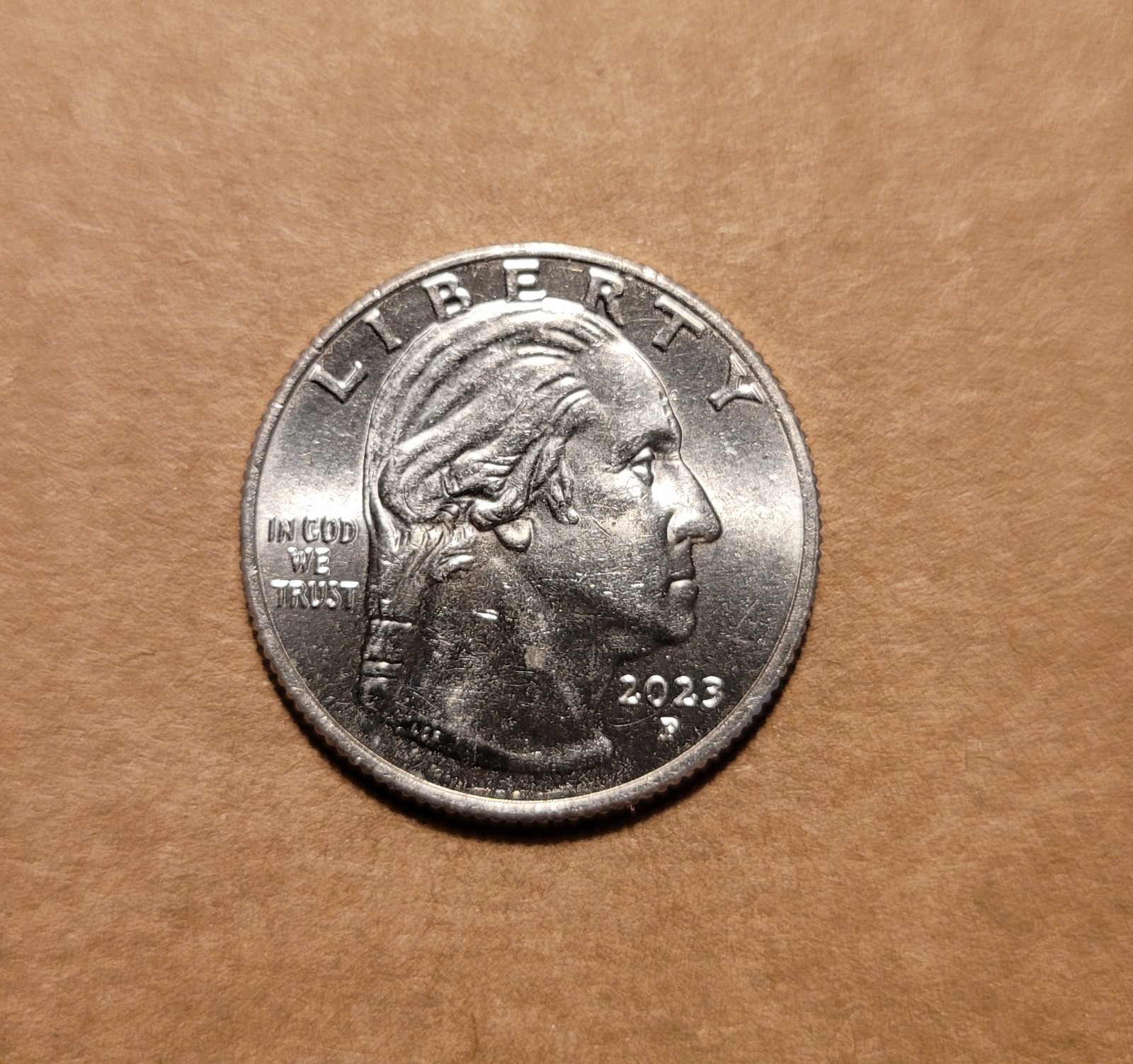 Rare Jovita Idar Quarter 2023 P mint Error Coin Reading "In Cod We Trust"