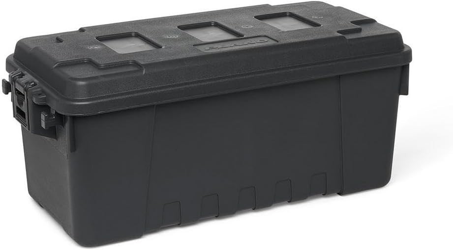 Spacious Lockable Plastic Storage Trunk - 31.6" x 23.7" for Secure Storage