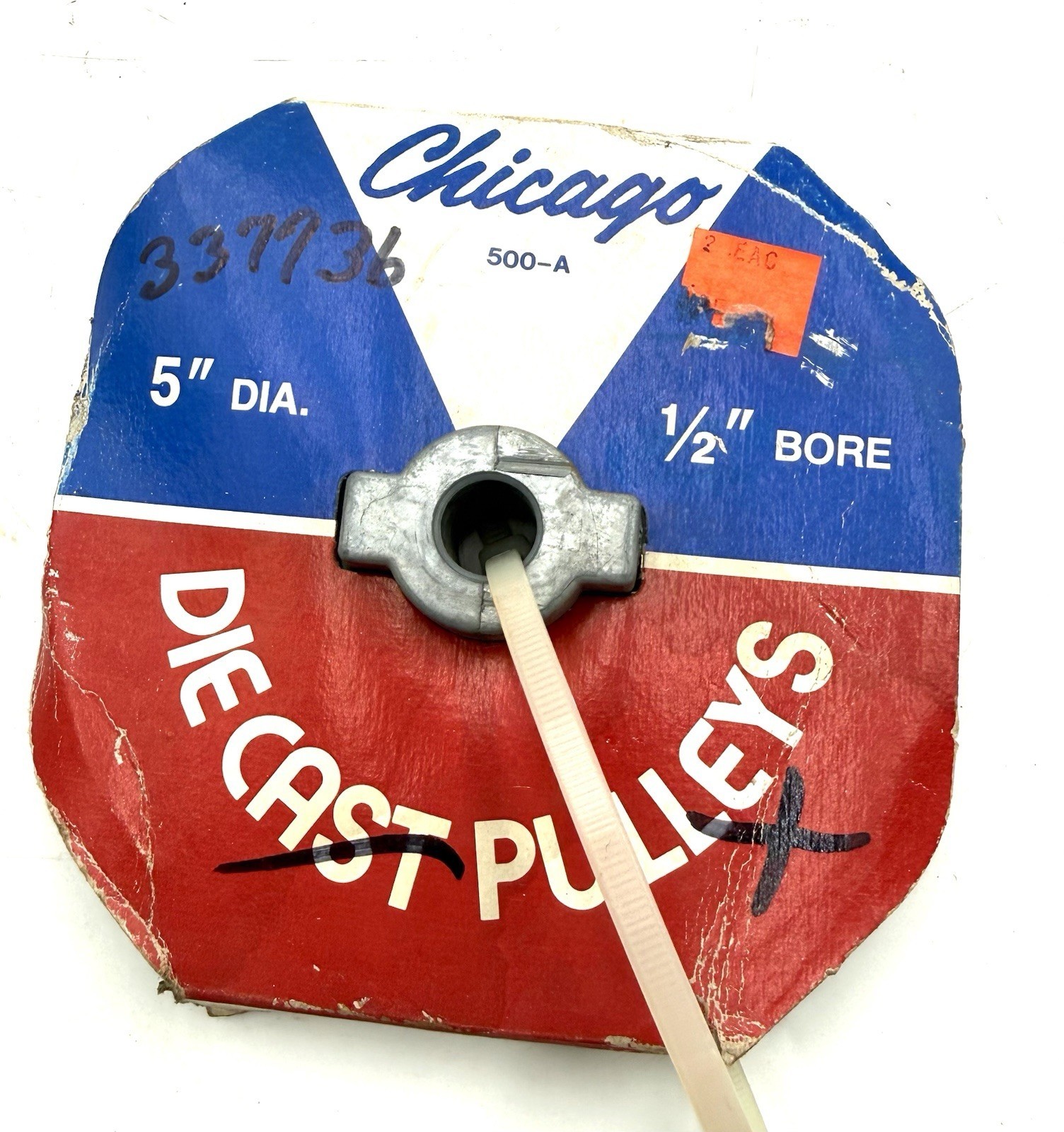 Chicago 500-A 5 DIA 1/2 Bore Pulley