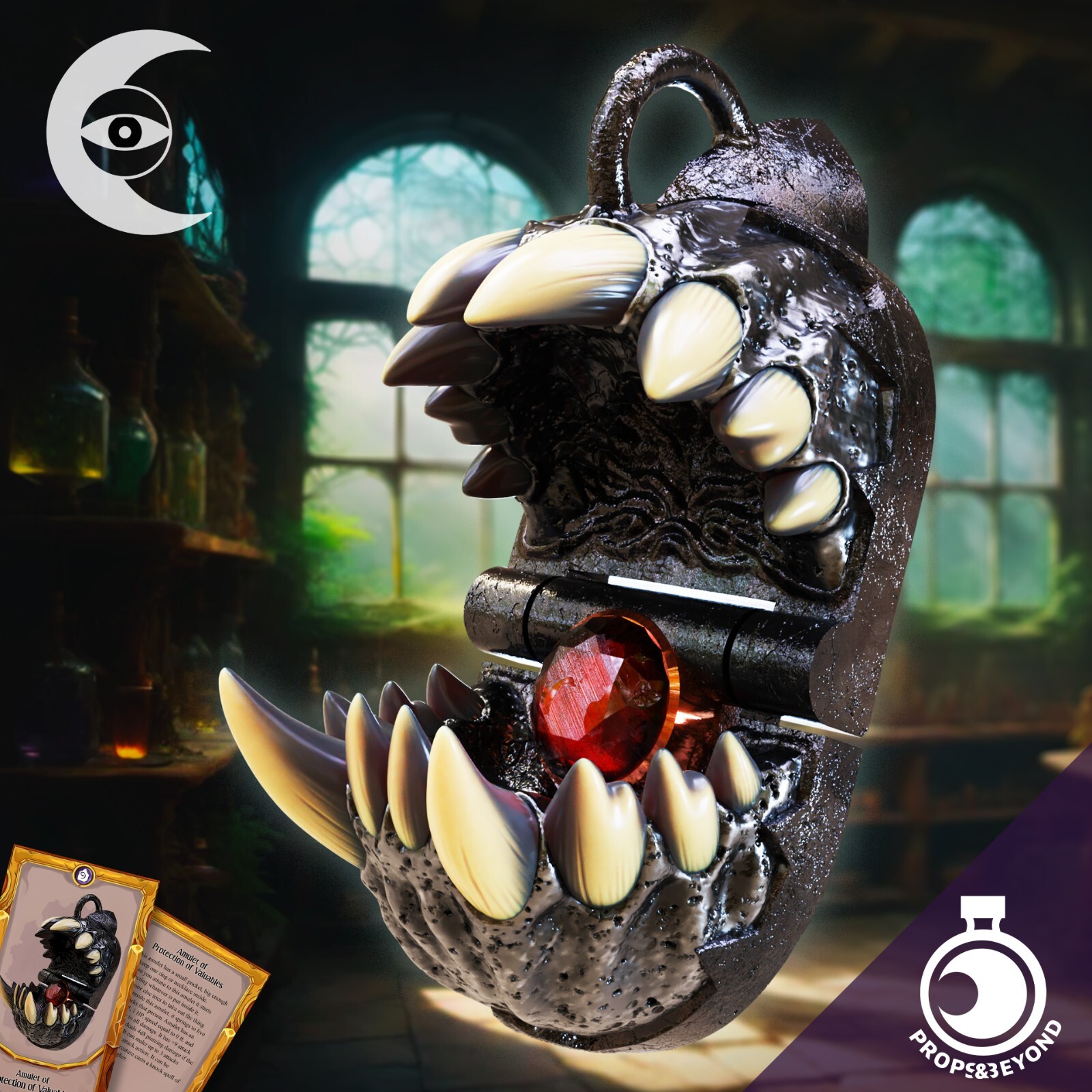 Chomping Amulet | 3d Printed Props&Beyond D&D