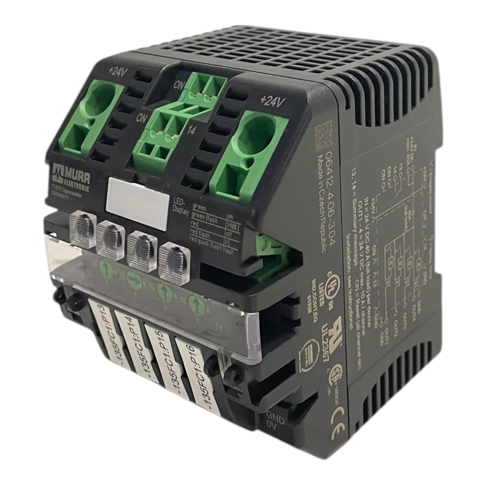 Murr Load Circuit Monitoring 4 Channel MICO 4.10 9000-41034-0401000 Industrial