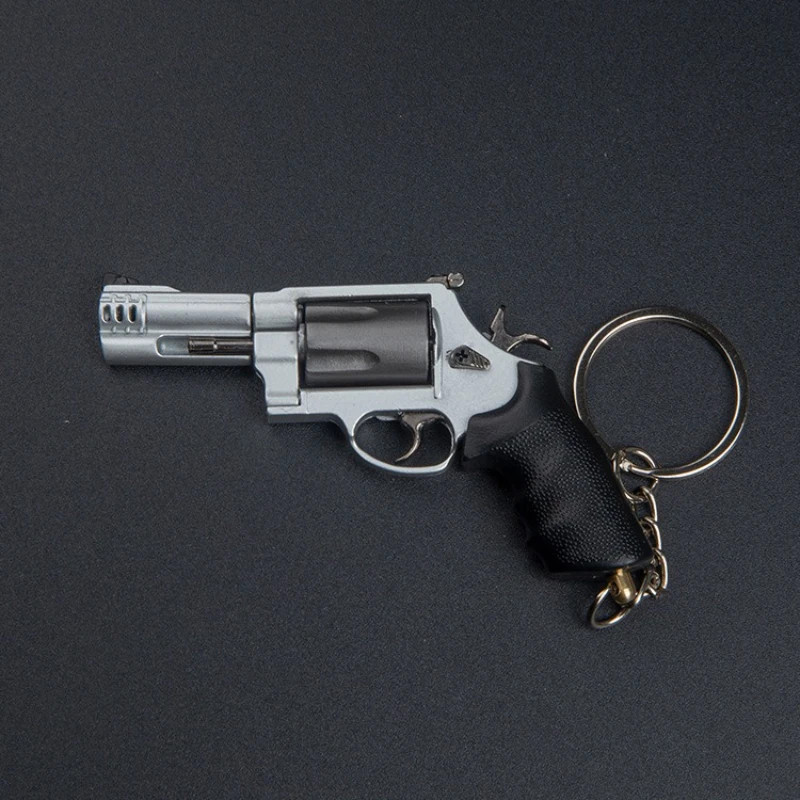 M500 Revolver Keychain - 7.5cm Alloy Model (3in) Military Collectible Toy