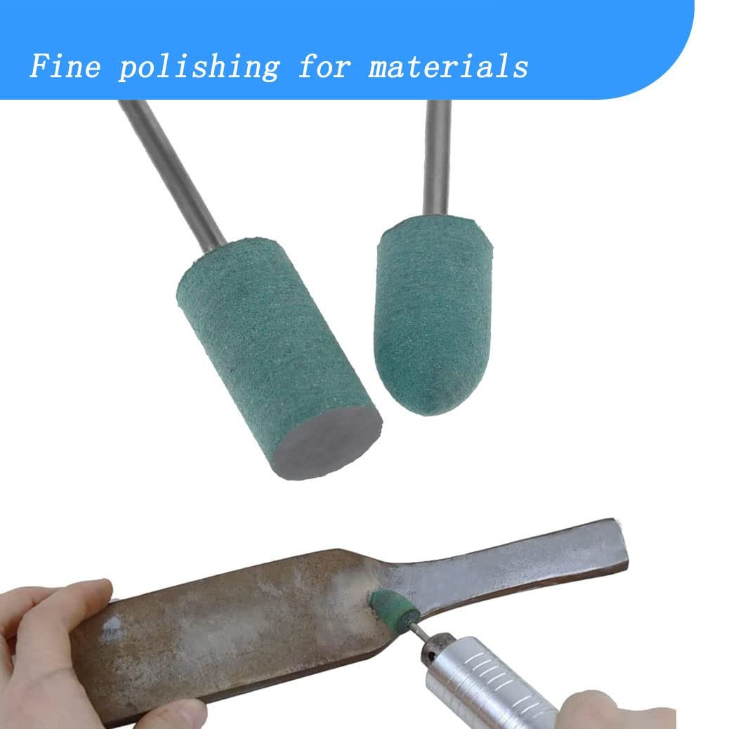 Luo ke 20 Pcs Rubber Polishing Bits, 1/8'' Shank Buffing Tools...