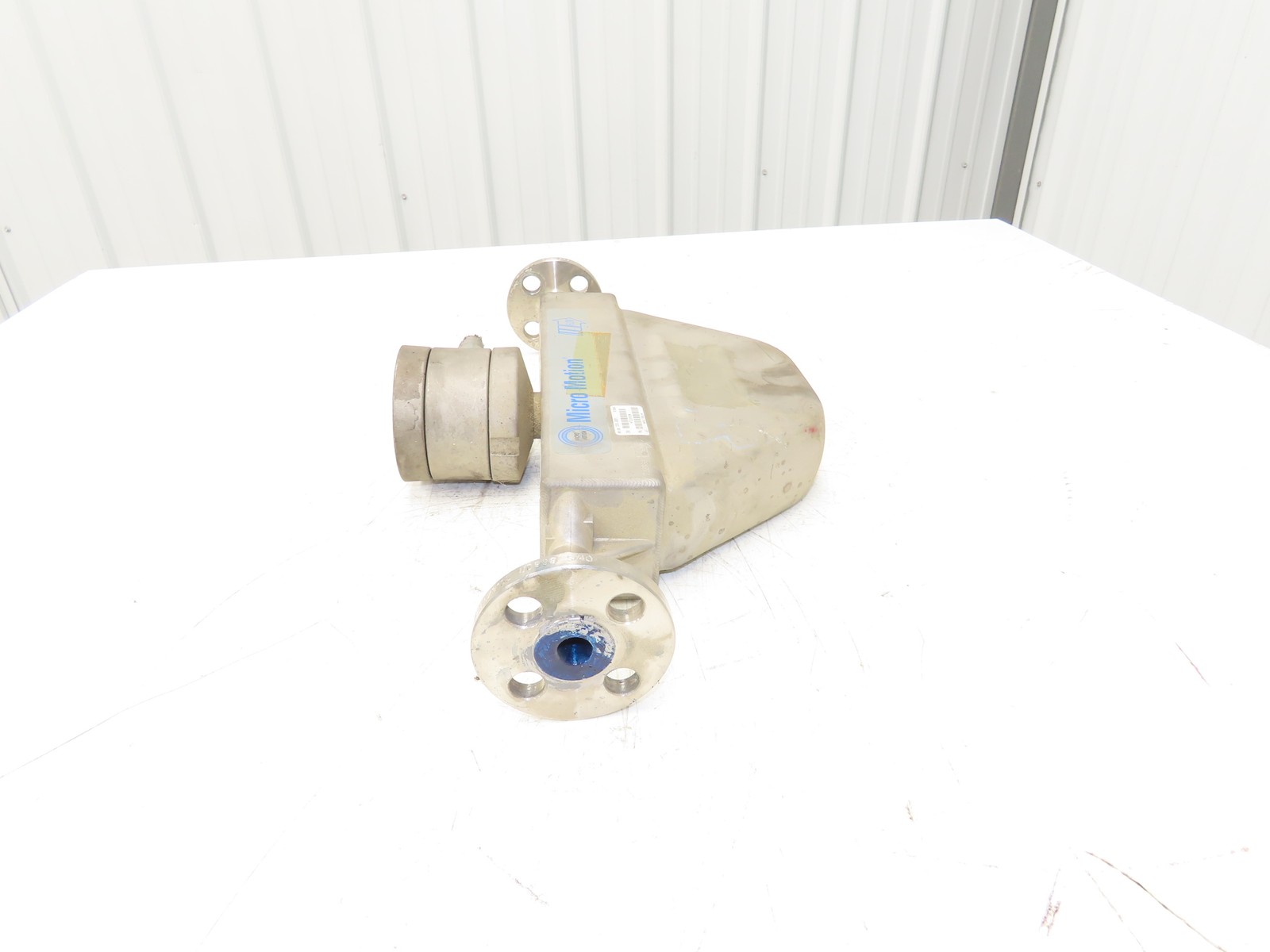 Micro Motion R050S113NABAEZZZZ Mass Flow Sensor 1/2" *Ink Residue Needs Cleaned*